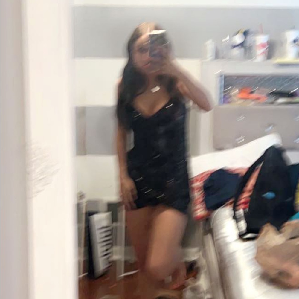 black sparkly winstor dress
